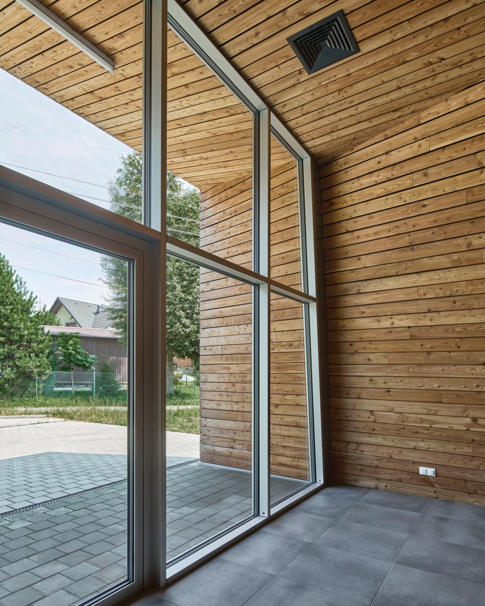 building interior - glass facade